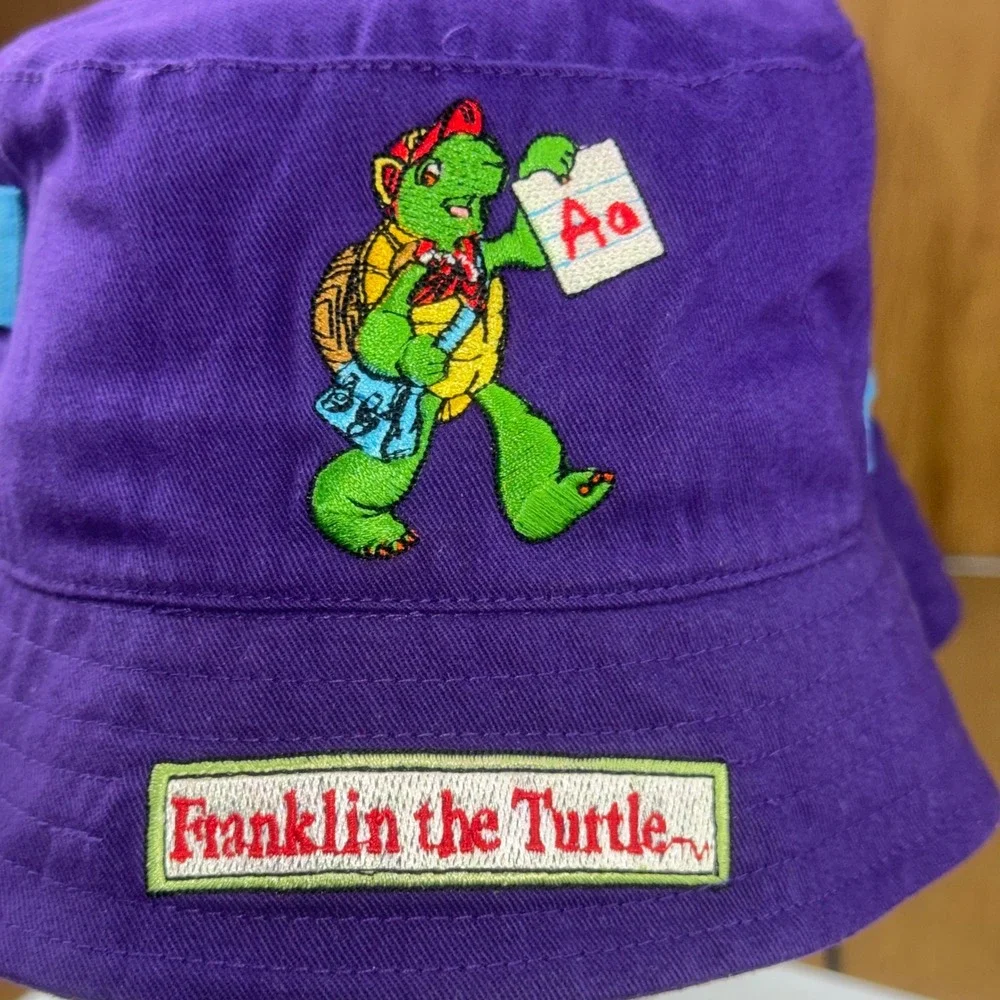 Vintage 2000 Franklin the Turtle Purple Bucket Hat Berkshire‎ Fashions NWT Kids